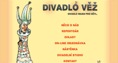 Desktop Screenshot of divadlo-vez.cz