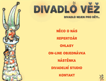 Tablet Screenshot of divadlo-vez.cz